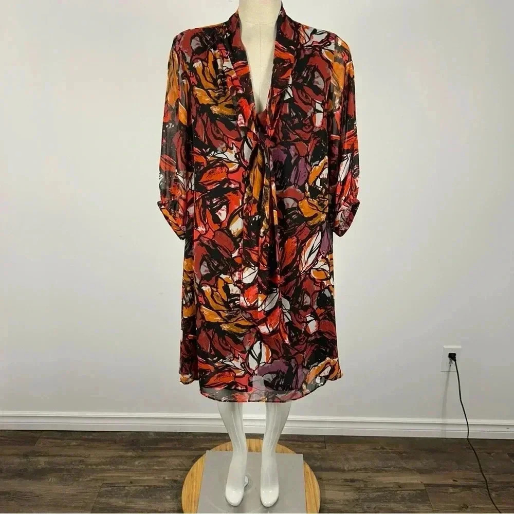 ❤️ Taylor Floral Flowy Season changes Dress Size 8 - Picture 3 of 13